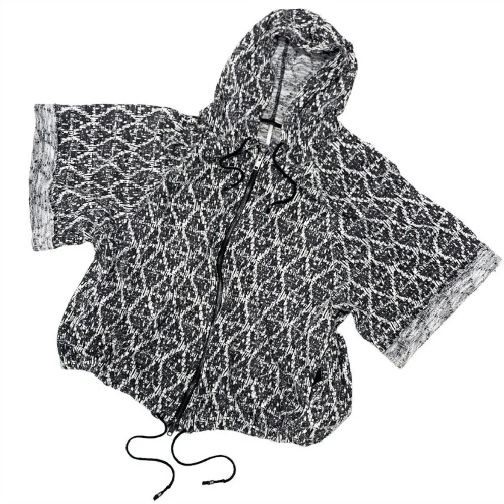 Free People Santa Fe Jacquard Zippered Kimono Hoodie Size Small - Picture 5 of 12